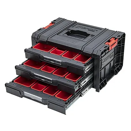 Proregal  Werkzeugkoffer QBRICK® Werkzeugkasten PRO Toolbox mit 3 Schubladen