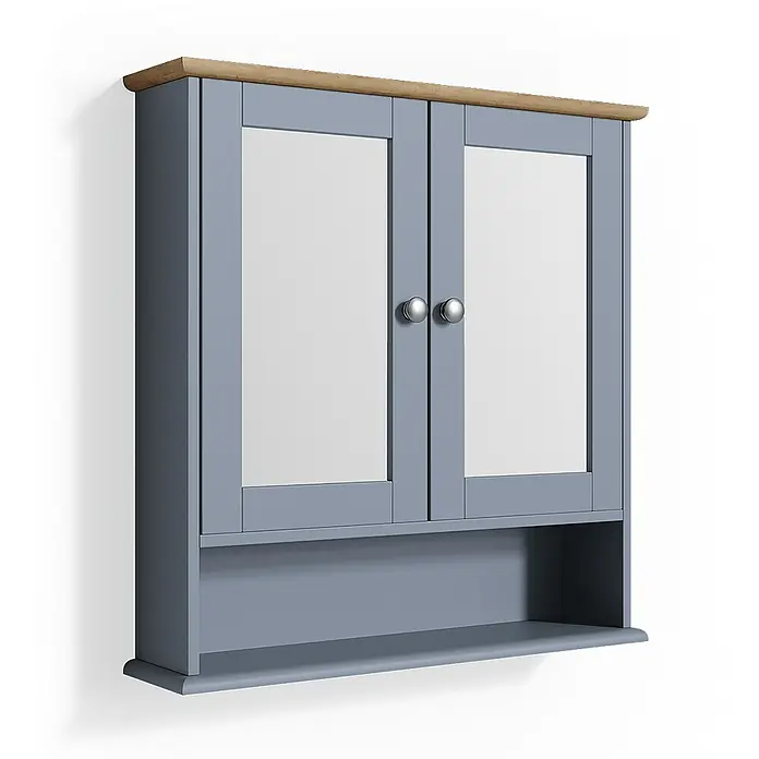 Vicco Spiegelschrank Bianco Grau - Sonstiges, Grau