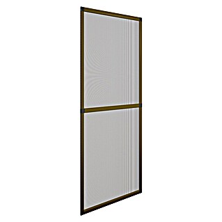 Mosquitera para puerta corredera (An x Al: 100 x 220 cm, Montaje de la mosquitera: Inserción, Color bastidor: Marrón)
