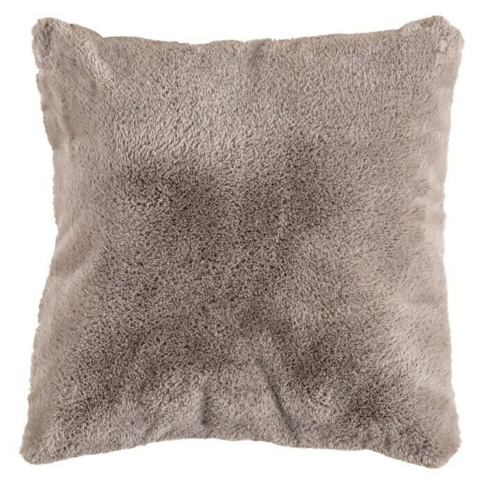 Kissen HappyTaupe, 48 x 48 cm, 100 % Polyester Front View