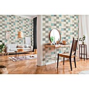 AS Creation New Walls Vliestapete (Türkis, Fliesenoptik, 10,05 x 0,53 m)
