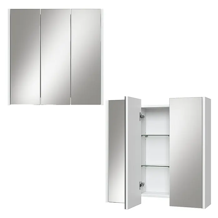 Vicco Spiegelschrank Majest Weiß - Sonstiges, Weiß