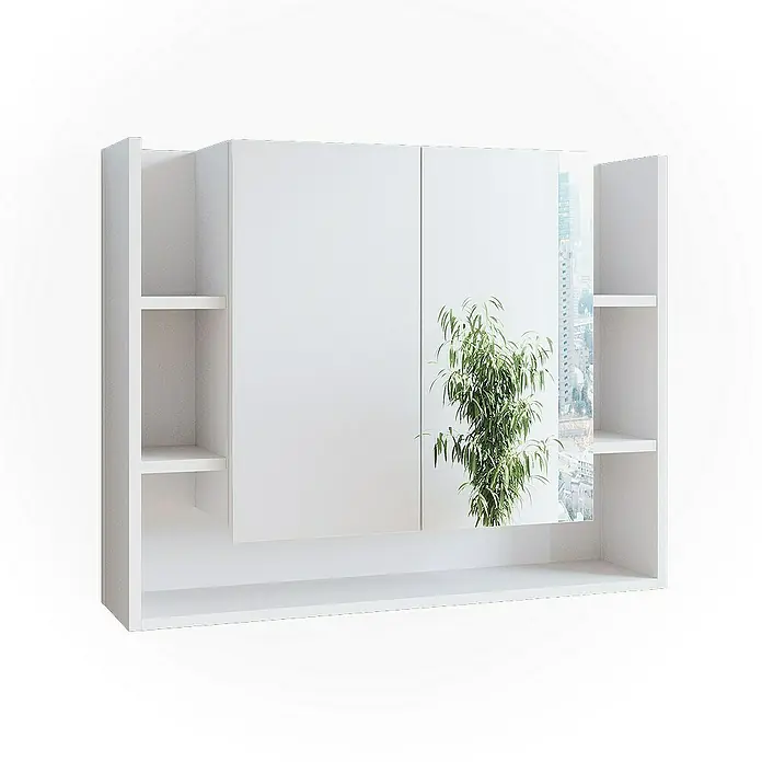 Vicco Spiegelschrank Elira Weiß - Sonstiges, Weiß