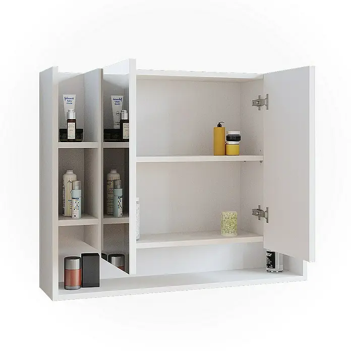 Vicco Spiegelschrank Elira Weiß - Sonstiges, Weiß