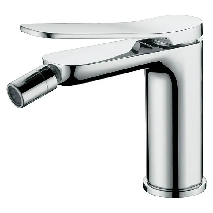 Imex Dinamarca Grifo monomando de bidé - Cromo - Elegante mezclador de bidé cromado con un diseño elegante. El grifo impresiona por su aspecto moderno y su alta calidad.
