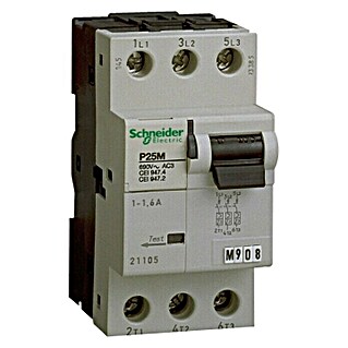 Schneider Electric Interruptor diferencial automático P25M (2,5 A, Número de polos: 3 polos)