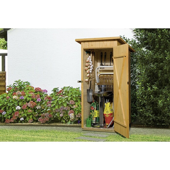 Weka Geräteschrank (85 x 83 x 195 cm, Natur)