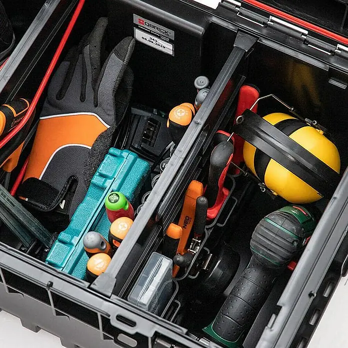 Proregal Werkzeugkoffer QBRICK® Werkzeugkasten ONE mit zusätzlichen Verbindungsstücken - 