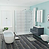 Camargue Espacio Wastafelonderkast (80 x 46 x 60 cm, 2 laden, Gama antraciet glanzend)