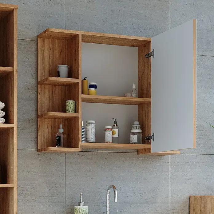 Vicco Spiegelschrank Fynn Eiche - Sonstiges, Eiche