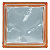 Fuchs Design Glasbaustein Reflex (Orange, Wolke, 19 x 19 x 8 cm)