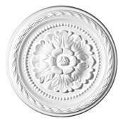 Rosette Classic Style K 8 (Durchmesser: 30 cm, Expandiertes Polystyrol (EPS), Historismus, Weiß)