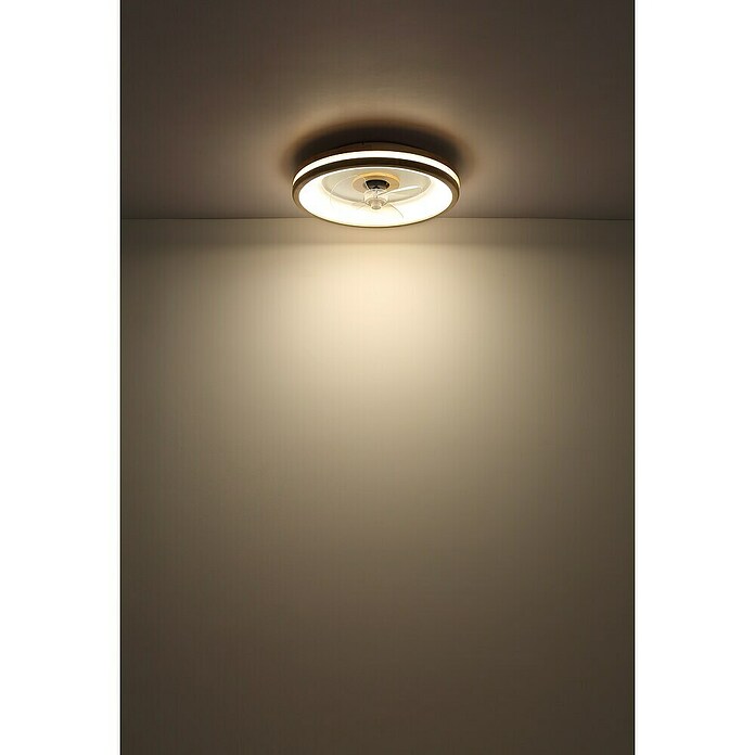 Globo Stropni ventilator Gatian  (30 W, Promjer: 500 mm, Smeđa) | BAUHAUS