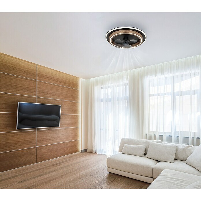 Globo Stropni ventilator Bozan  (Smeđa, Promjer: 500 mm, 32 W) | BAUHAUS