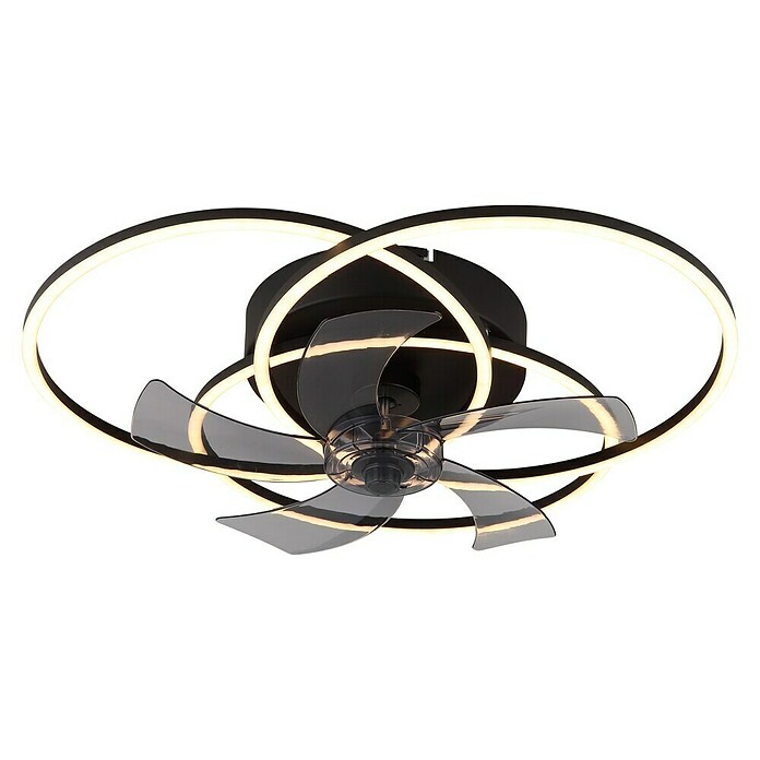 Globo Stropni ventilator Alia  (Crna, Promjer: 580 mm, 40 W) | BAUHAUS