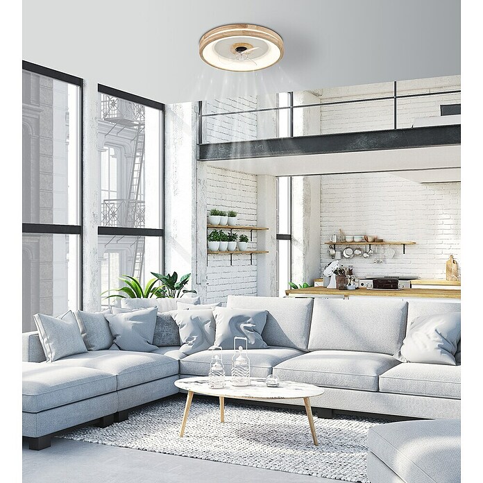 Globo Stropni ventilator Gatian  (30 W, Promjer: 500 mm, Smeđa) | BAUHAUS