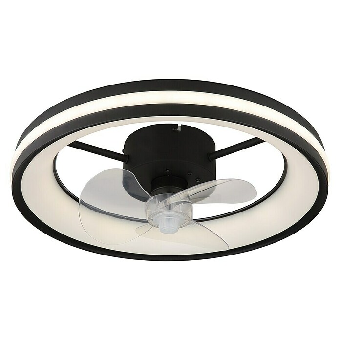 Globo Stropni ventilator Gatian  (30 W, Promjer: 500 mm, Crna) | BAUHAUS