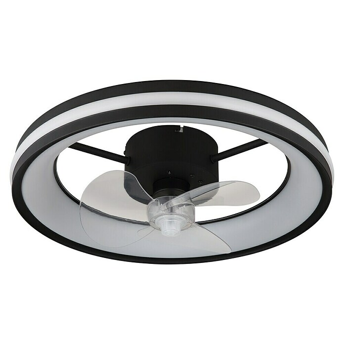 Globo Stropni ventilator Gatian  (30 W, Promjer: 500 mm, Crna) | BAUHAUS