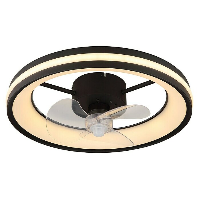 Globo Stropni ventilator Gatian  (30 W, Promjer: 500 mm, Crna) | BAUHAUS