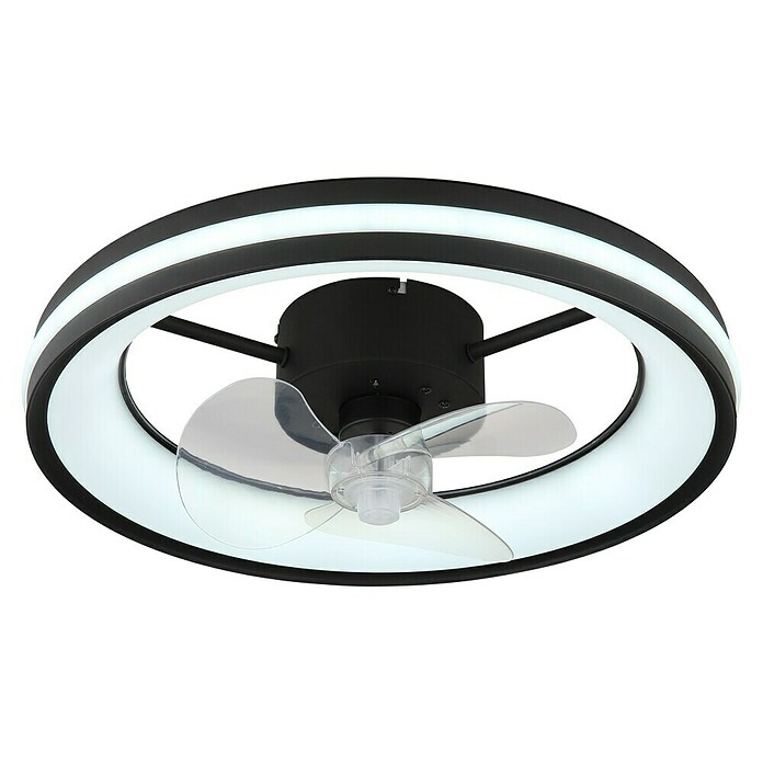 Globo Stropni ventilator Gatian  (30 W, Promjer: 500 mm, Crna) | BAUHAUS