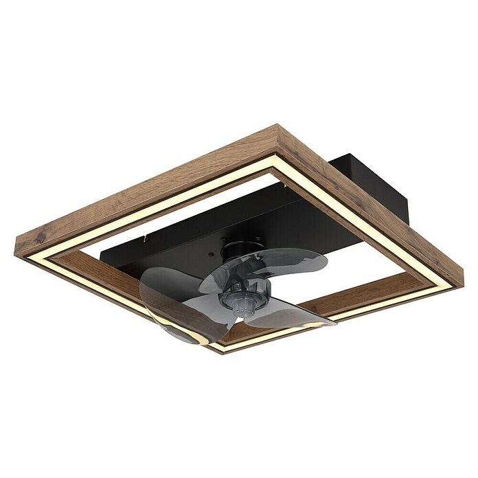 Globo Stropni ventilator Celinata  (Smeđa, D x Š x V: 440 x 440 x 135 mm, 24 W) | BAUHAUS