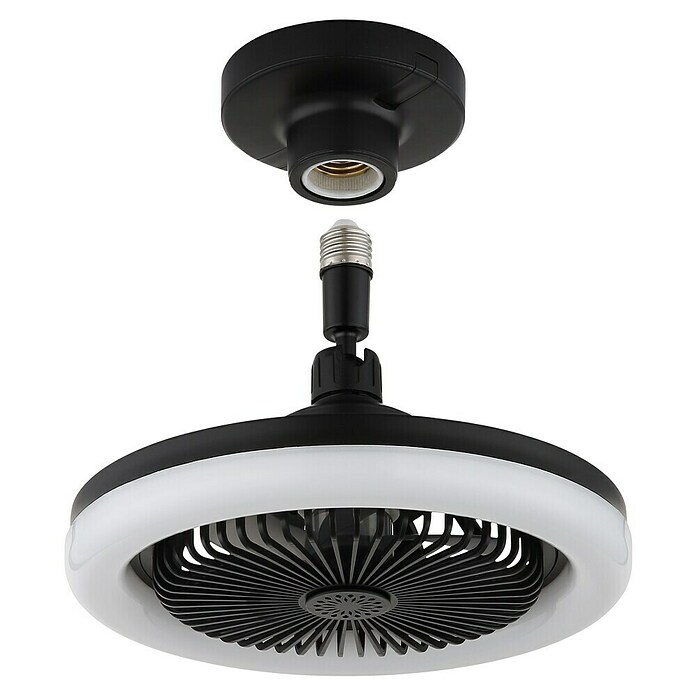 Globo Stropni ventilator Lidea  (Crna, Promjer: 258 mm, 20 W) | BAUHAUS