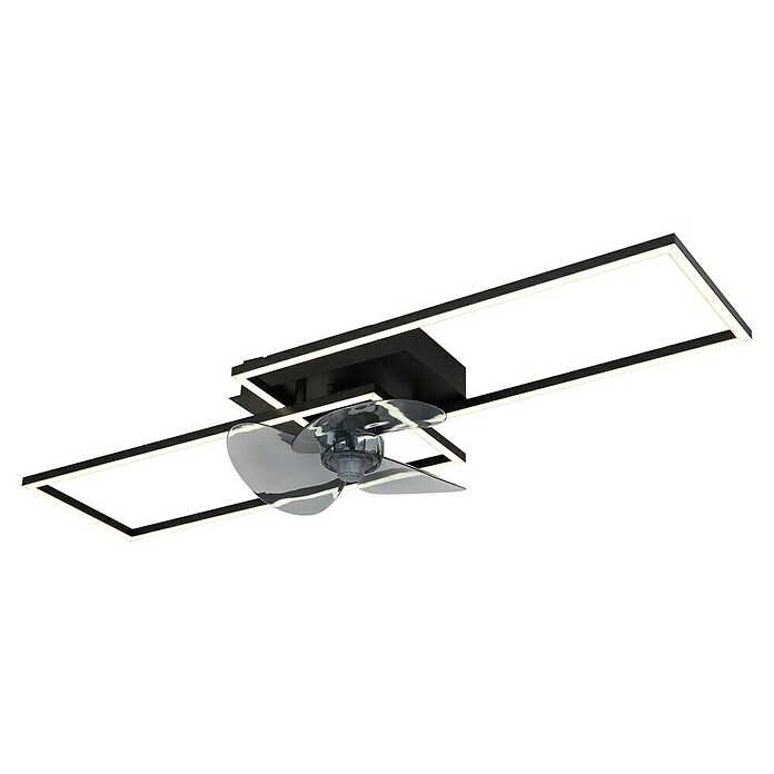 Globo Stropni ventilator Tatjana  (Crna, D x Š x V: 900 x 300 x 150 mm, 38 W) | BAUHAUS