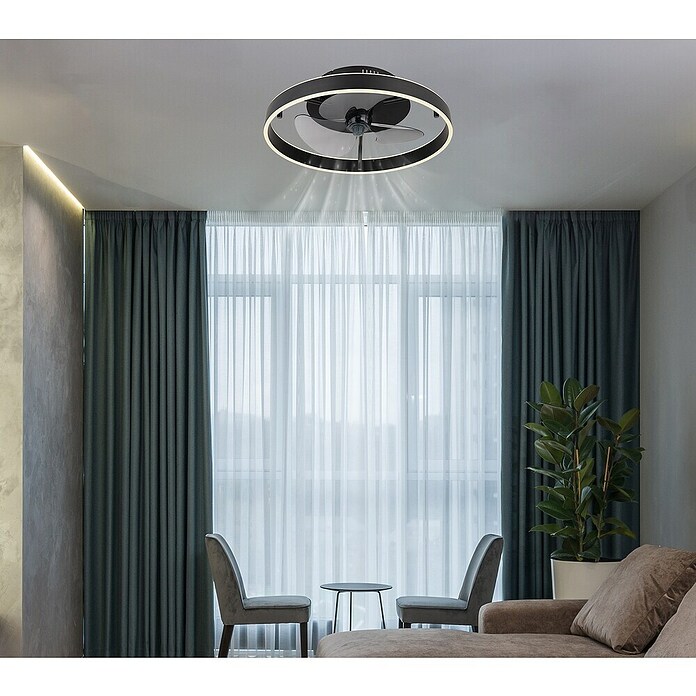 Globo Stropni ventilator Conway  (Crna, Promjer: 500 mm, 40 W) | BAUHAUS