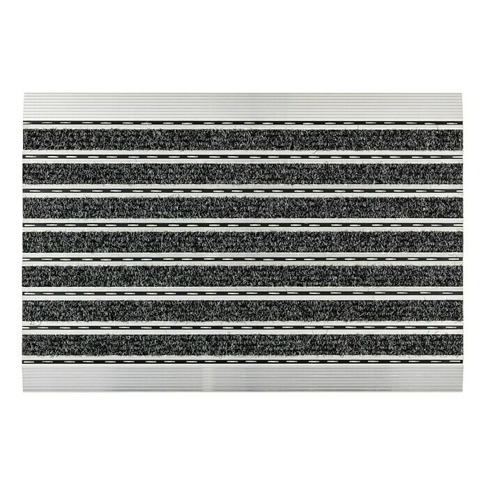 Astra Fußmatte (Rips, Schwarz, 40 x 60 cm, 100 % Polypropylen)