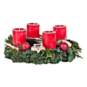 Adventskranz (Nobilistanne, Durchmesser: 40, Mit Kerzen)