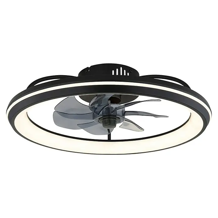 Globo Deckenventilator Celeste - 36 W, Durchmesser: 500 mm - Ein moderner Deckenventilator mit integrierter LED-Beleuchtung in einem eleganten, runden Design. Ideal für stilvolle Wohnräume.