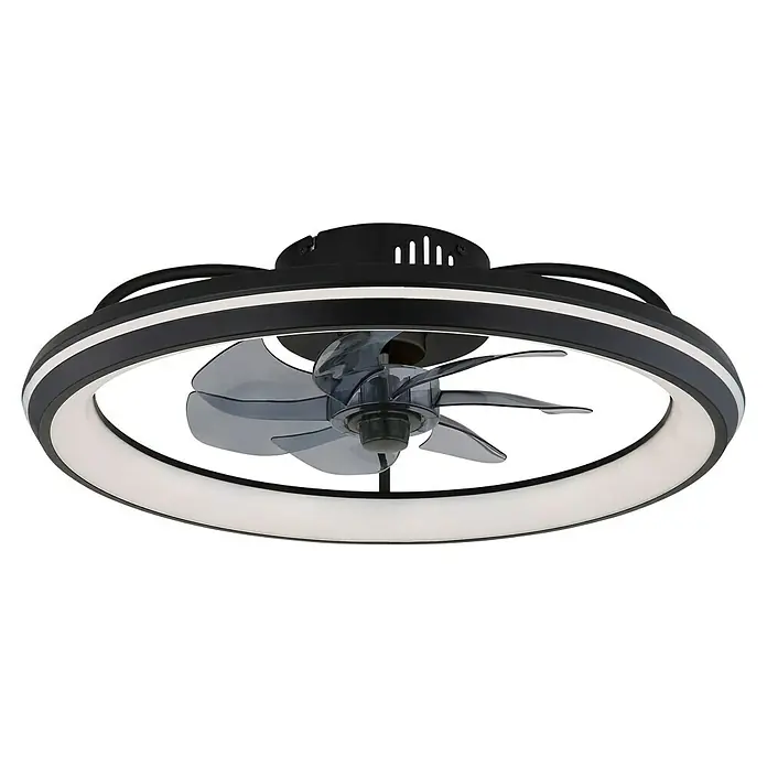 Globo Deckenventilator Celeste - 36 W, Durchmesser: 500 mm - Dieser Deckenventilator mit Lichtkranz sorgt für angenehme Kühlung und modernes Design. Die klaren Linien machen ihn zum Hingucker.