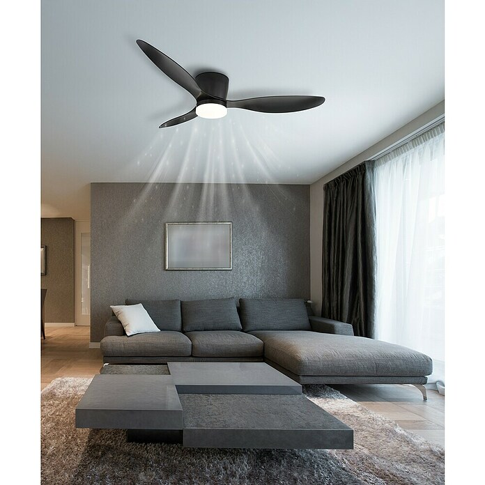 Globo Stropni ventilator Armando  (Crna, Promjer: 1.315 mm, 20 W) | BAUHAUS