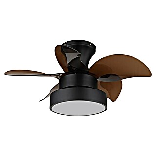 Globo Stropni ventilator Kari (Crno - smeđa, 580 mm, 22 W)