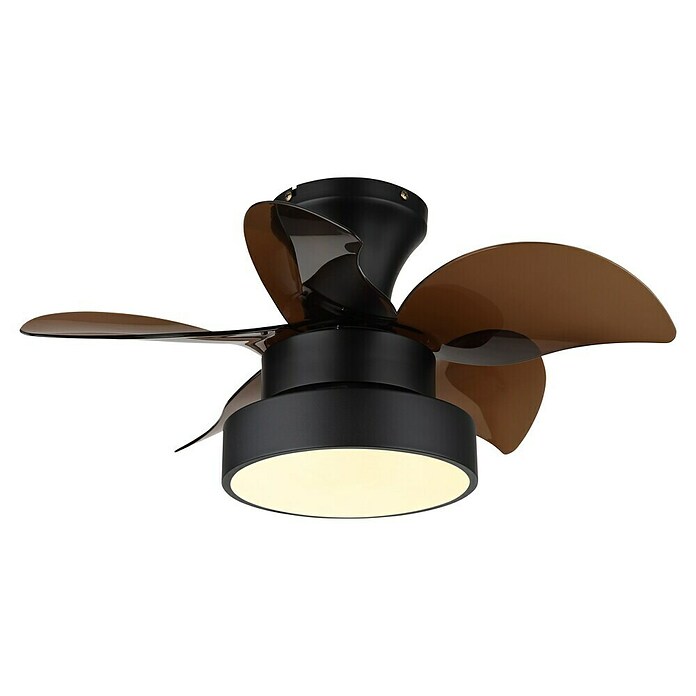 Globo Stropni ventilator Kari  (Crno - smeđa, 580 mm, 22 W) | BAUHAUS