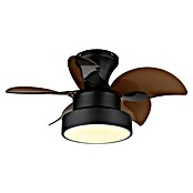 Globo Stropni ventilator Kari  (Crno - smeđa, 580 mm, 22 W) | BAUHAUS