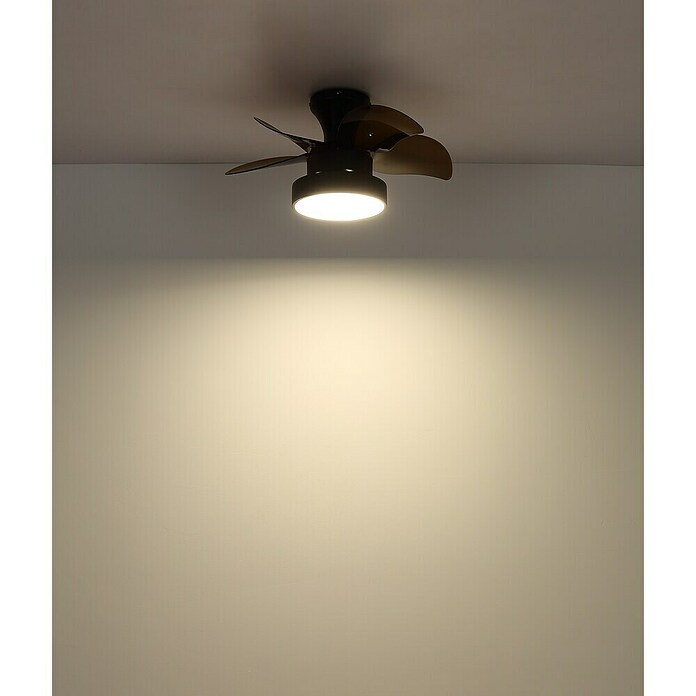 Globo Stropni ventilator Kari  (Crno - smeđa, 580 mm, 22 W) | BAUHAUS
