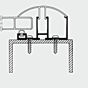 Varioprofilsprosse (Randsystem, Geeignet für: Stegplatten 16 mm, 300 x 0,6 cm)