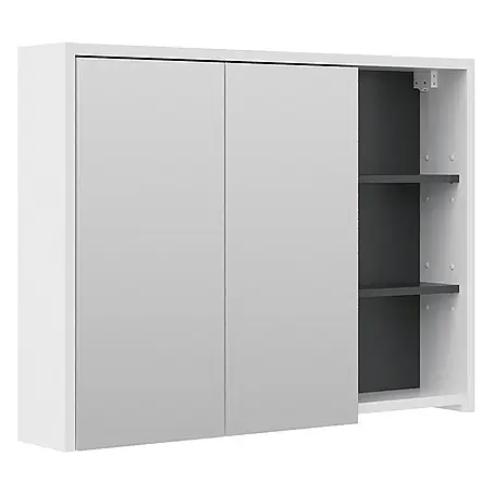 Vicco  Spiegelschrank Viola Weiß/Anthrazit