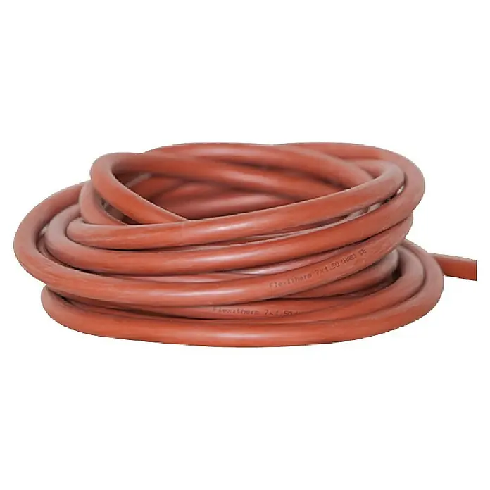 Weka Silikonkabel-Set - Passend für: Profi-Saunaofen BioS 11 kW - Aufgerollter Flexitherm-Heizschlauch 7x1.50 mm², ideal für vielfältige Heizanwendungen.