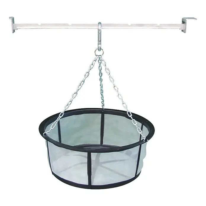 4rain Zisterne Komplettpaket Modularis Garten-Comfort - Gesamt Fassungsvermögen: 2.500 l, Mit Pumpe, Mit Filter - Hängender Abfallkorb mit Kette zur einfachen Befestigung. Ideal für Werkstätten oder Garagen, um Abfälle ordentlich zu sammeln.