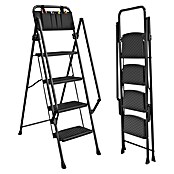 Escalera de tijera (Altura de trabajo: 2,53 m, Número de peldaños: 4 ud., Carga soportada: 150 kg, Metal) | BAUHAUS