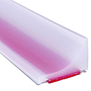 Perfil de sellado (2 m x 12 mm x 20 mm, Transparente, PVC)