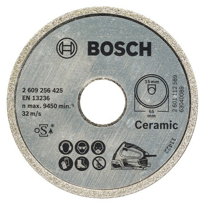 Bosch Diamant-Trennscheibe (Passend für: Bosch Mini-Handkreissäge PKS 16, 65 mm)