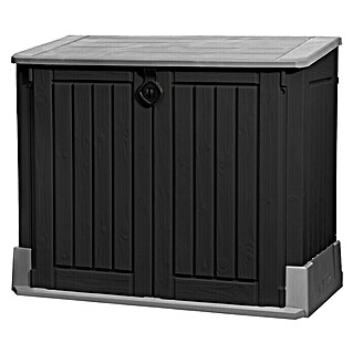 Keter Zaboj za shranjevanje Store it out Midi (Do x Š x V: 74 x 130 x 110 cm, Plastika, Sive barve/črne barve)