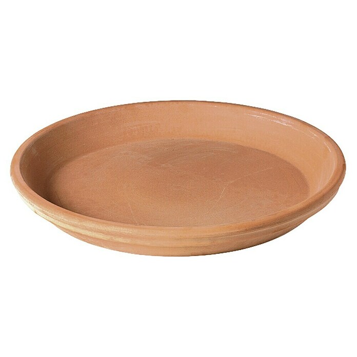 Deroma White Garden Pflanzgefäß Montelupo Set (Terracotta, Ø x H: 33 x 28 cm, Tonweiß)