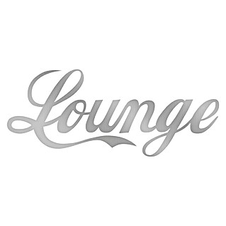 Wandobjekt (Lounge, Silber/Grau, 60 x 25 cm)
