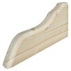 Konsole (Fichte/Tanne, 280 x 140 x 40 mm, Geschwungen, 2 Stk.)