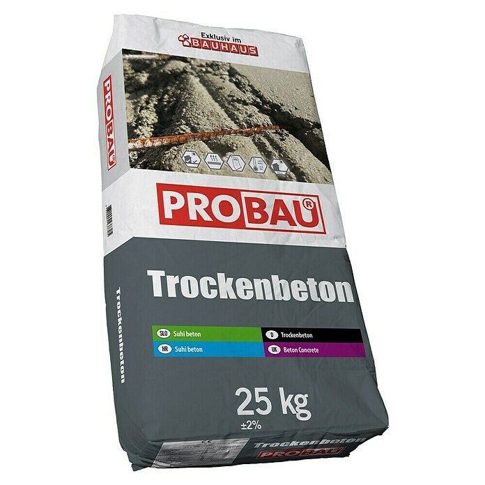 Probau Suhi beton  (25 kg, Zrnavost: 0 mm - 4 mm) | 5547 - Marken Mörtel Bindemittel, Reparaturprodukte | FADA - Mauern Renov  Ausgleichen | FAD - Baustoffe | FA - Baustoffe | F - Baustoffe | BAUHAUS