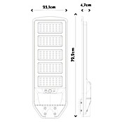Arte confort Lusna Farola LED (Altura: 72,2 cm, Blanco frío, Negro, IP54) | BAUHAUS